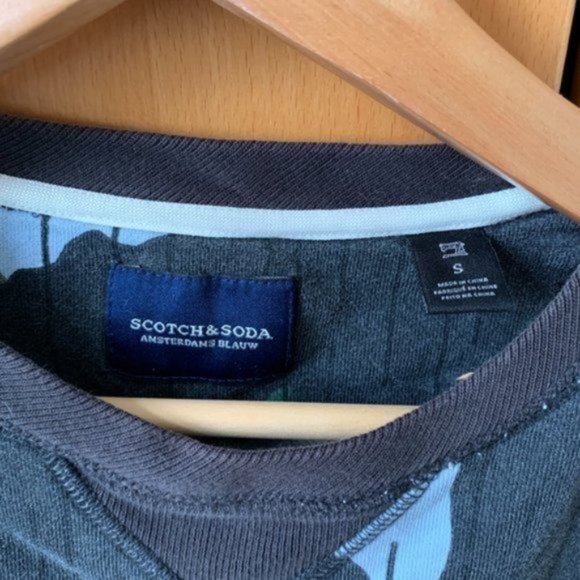 Scotch And Soda Camouflage Mens Sweatshirt - Picture 5 of 6